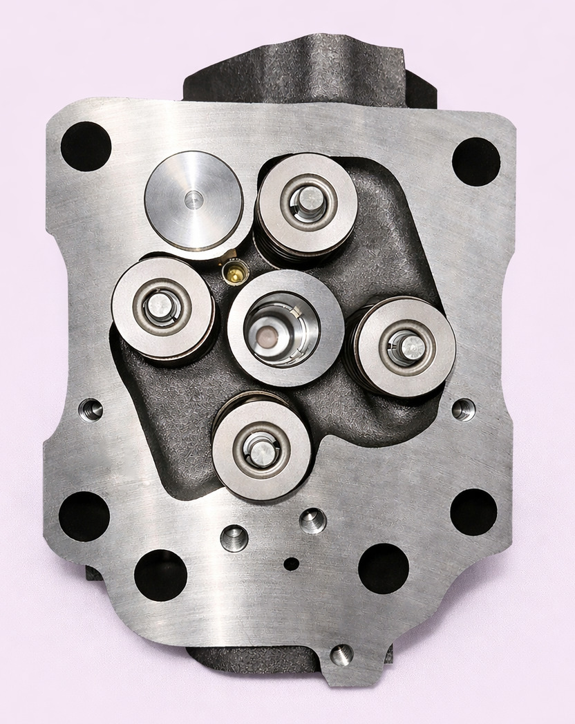 Головка блока цилиндра Actros OM501 EURO5 в сборе с клапанами, Проспект Партс, SUNEX