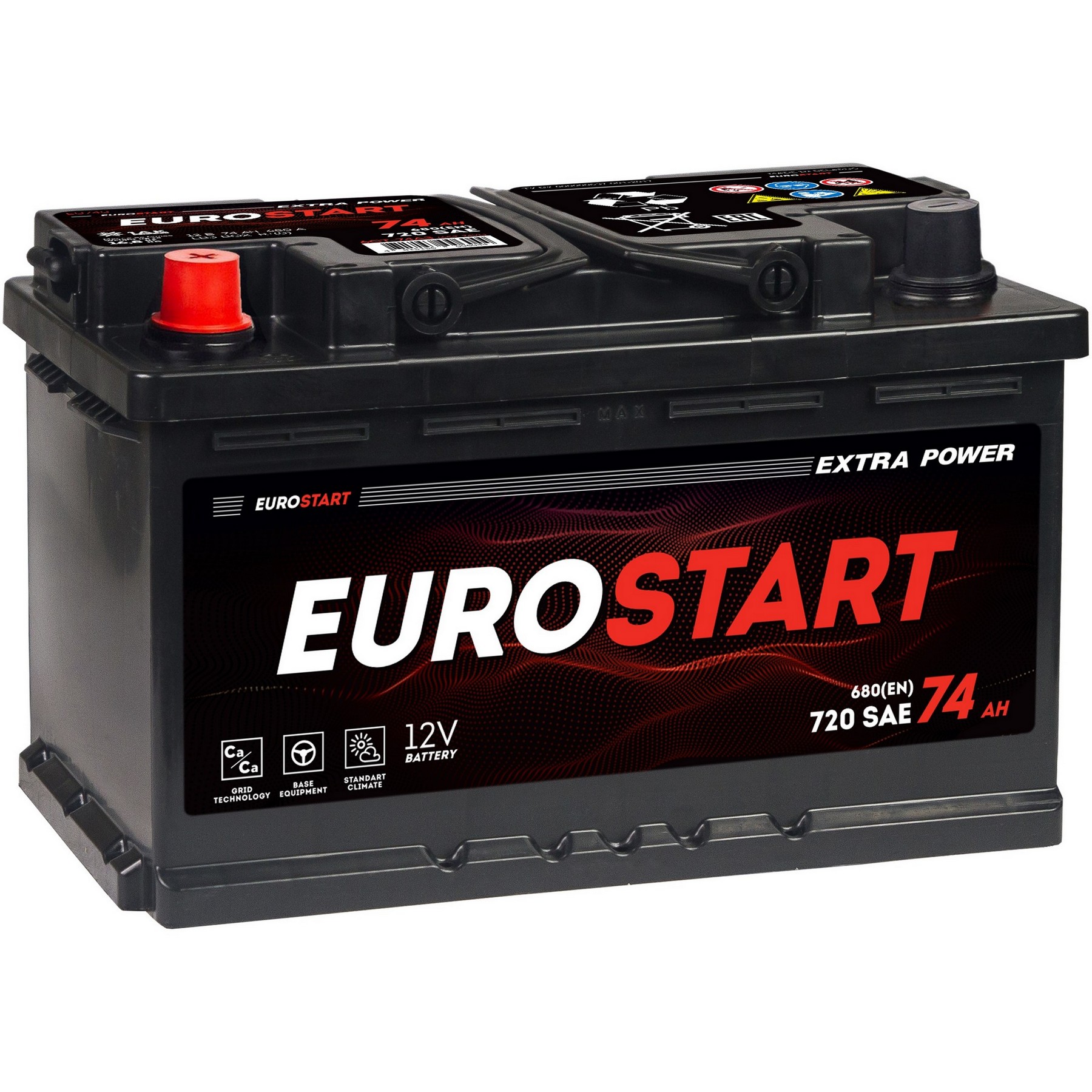 EUROSTART Extra Power 74Ah L+ (низкий), Проспект Партс