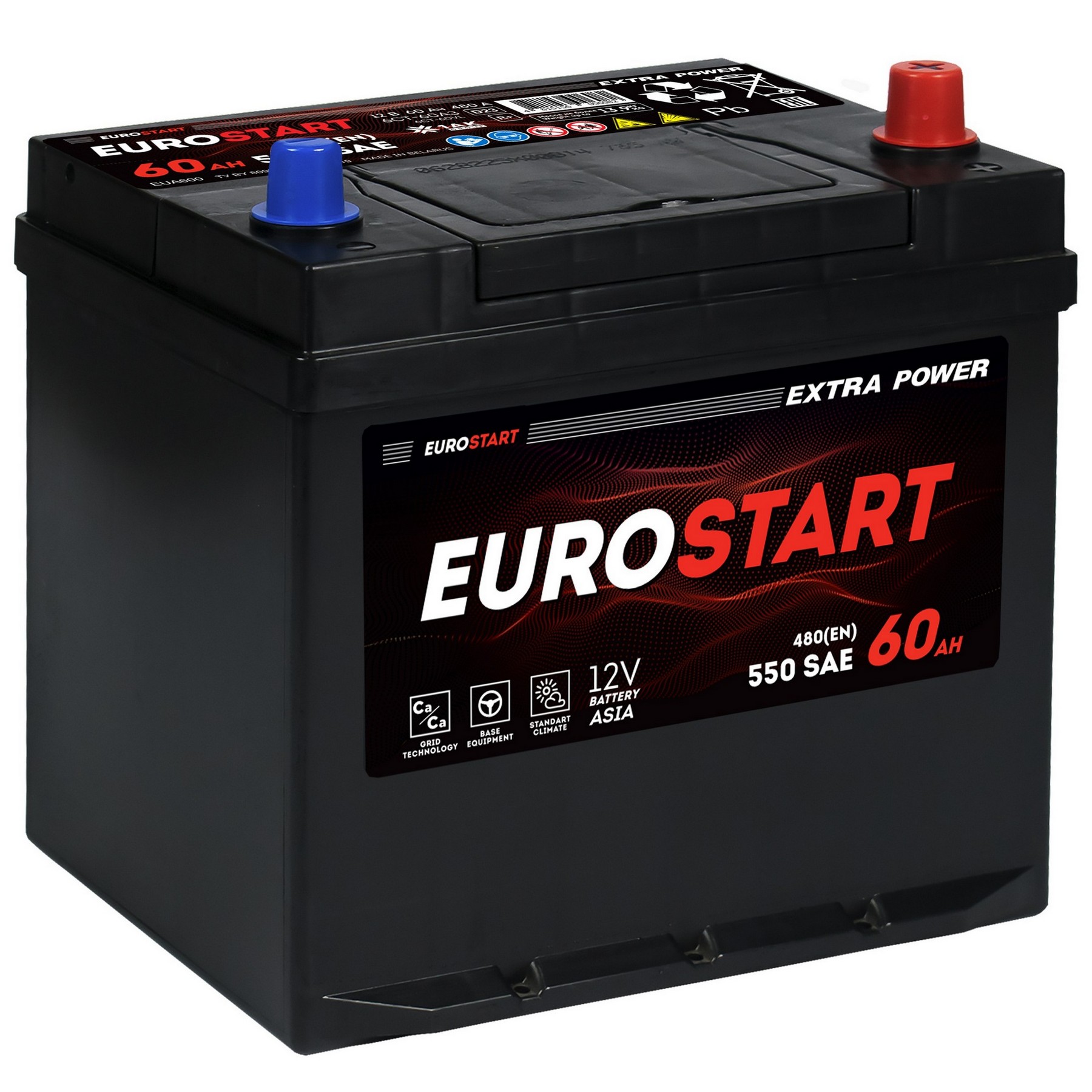 EUROSTART Extra Power Asia 60Ah R+ (нижний борт), Проспект Партс