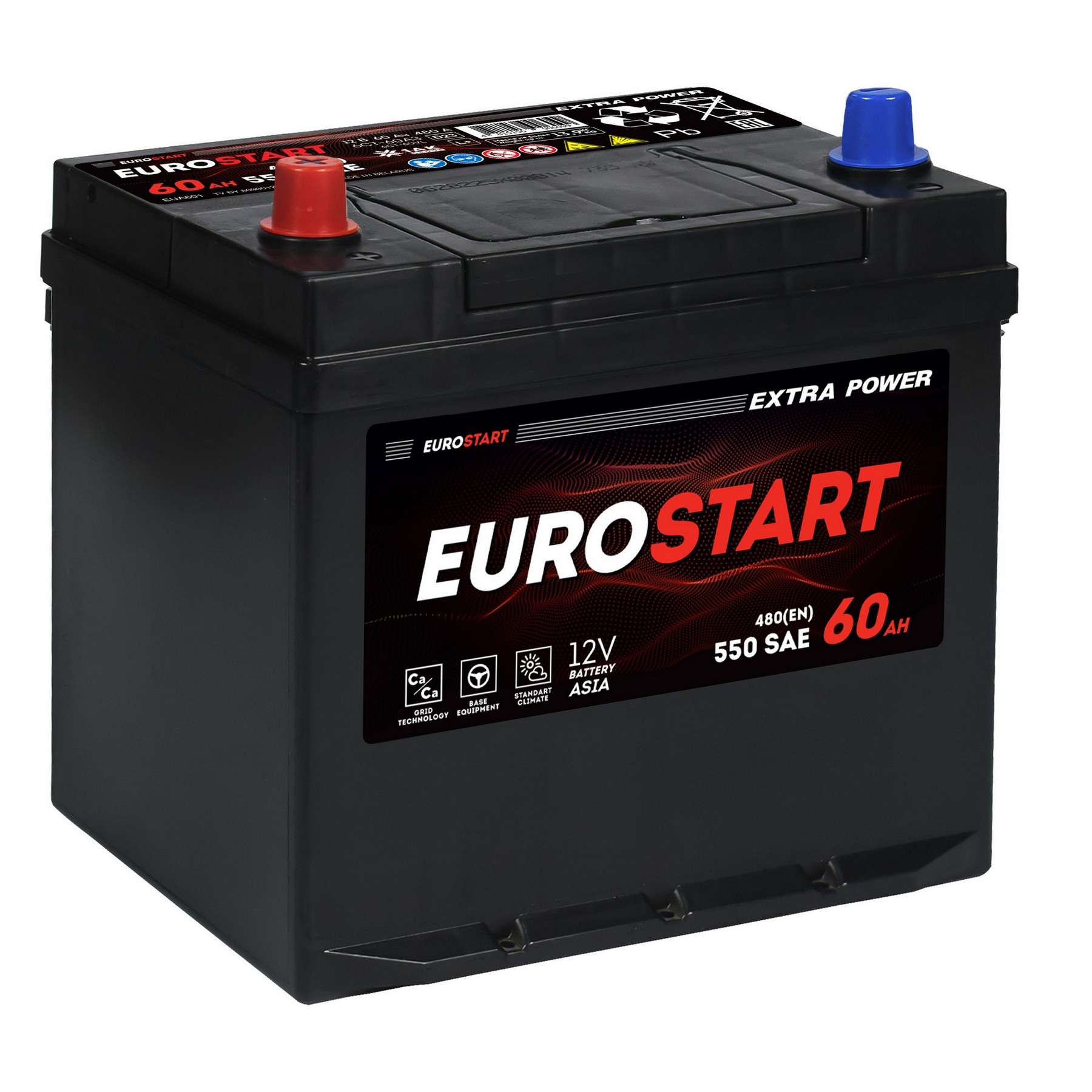 EUROSTART Extra Power Asia 60Ah L+ (нижний борт), Проспект Партс