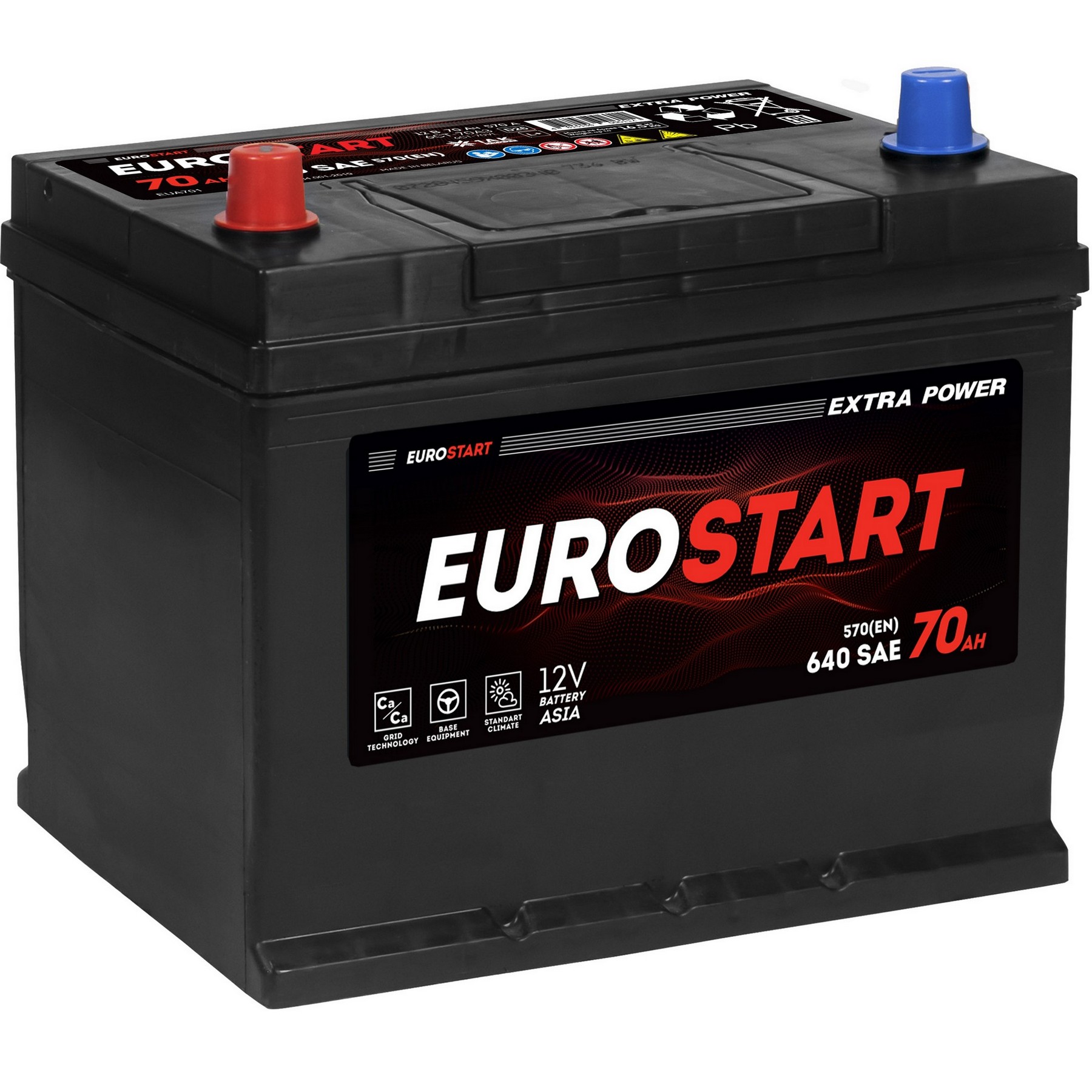 EUROSTART Extra Power Asia 70Ah L+ (нижний борт), Проспект Партс