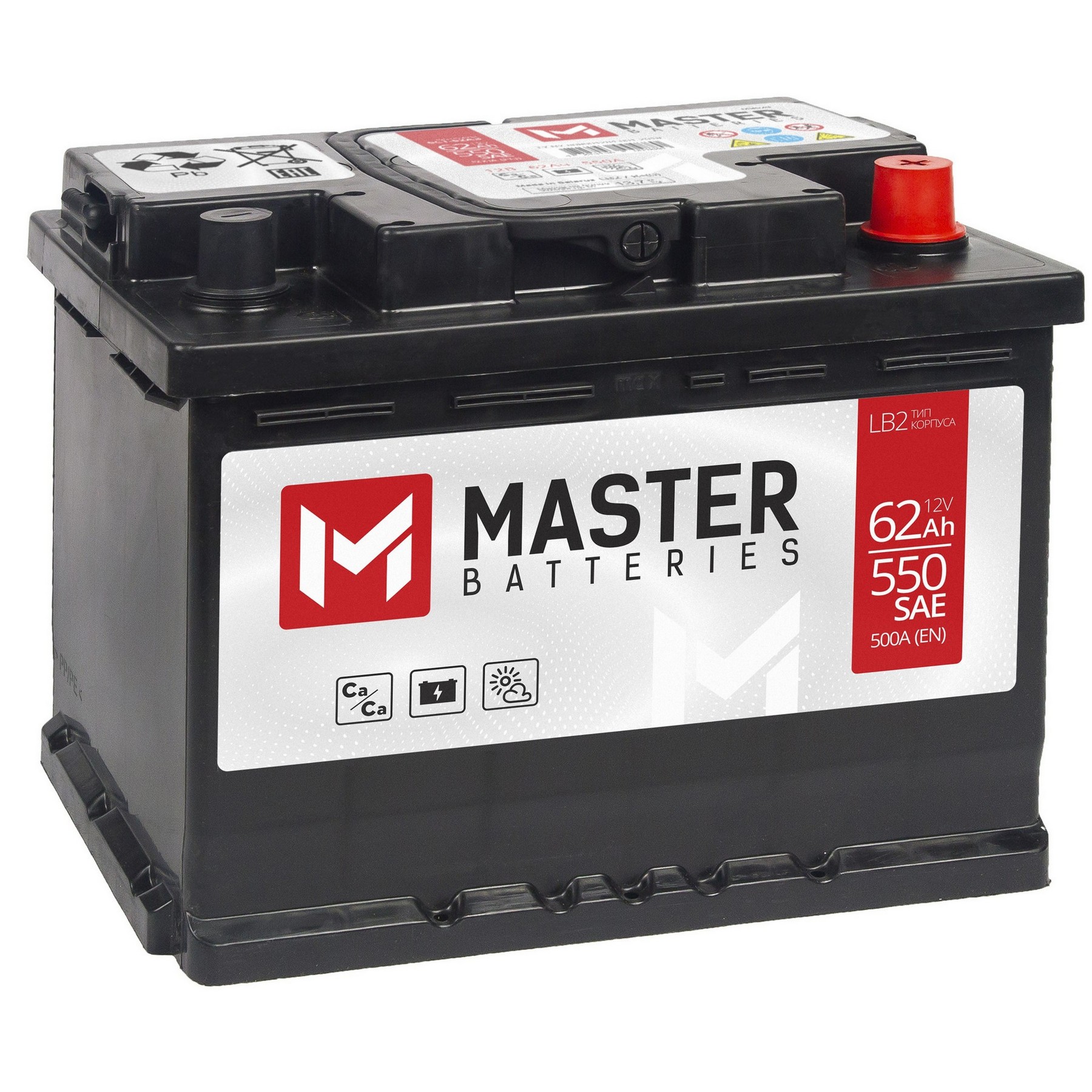 MASTER BATTERIES 62Ah R+, Проспект Партс