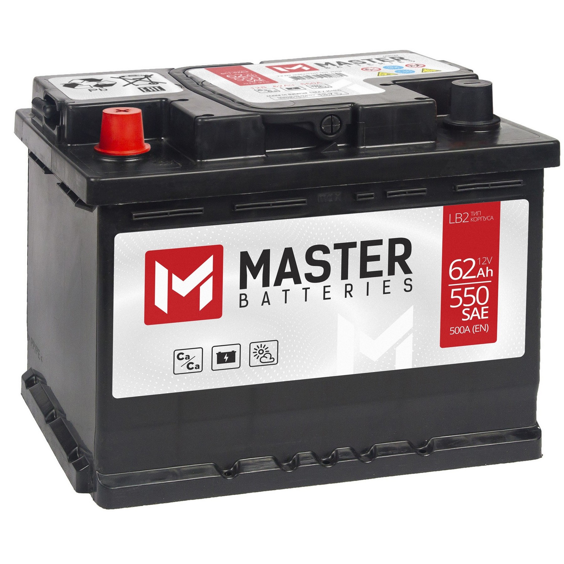 MASTER BATTERIES 62Ah L+, Проспект Партс