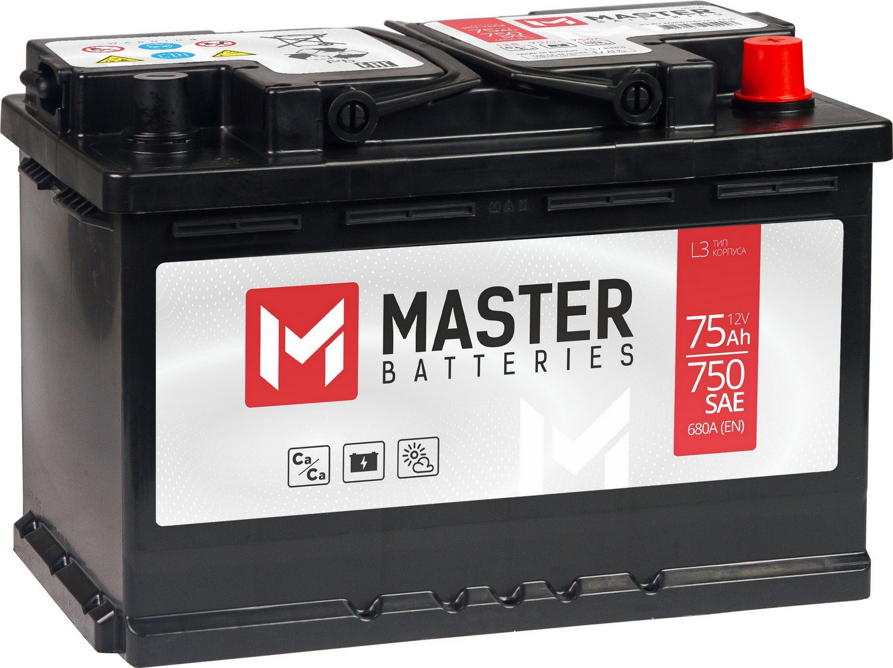 MASTER BATTERIES 75Ah R+, Проспект Партс