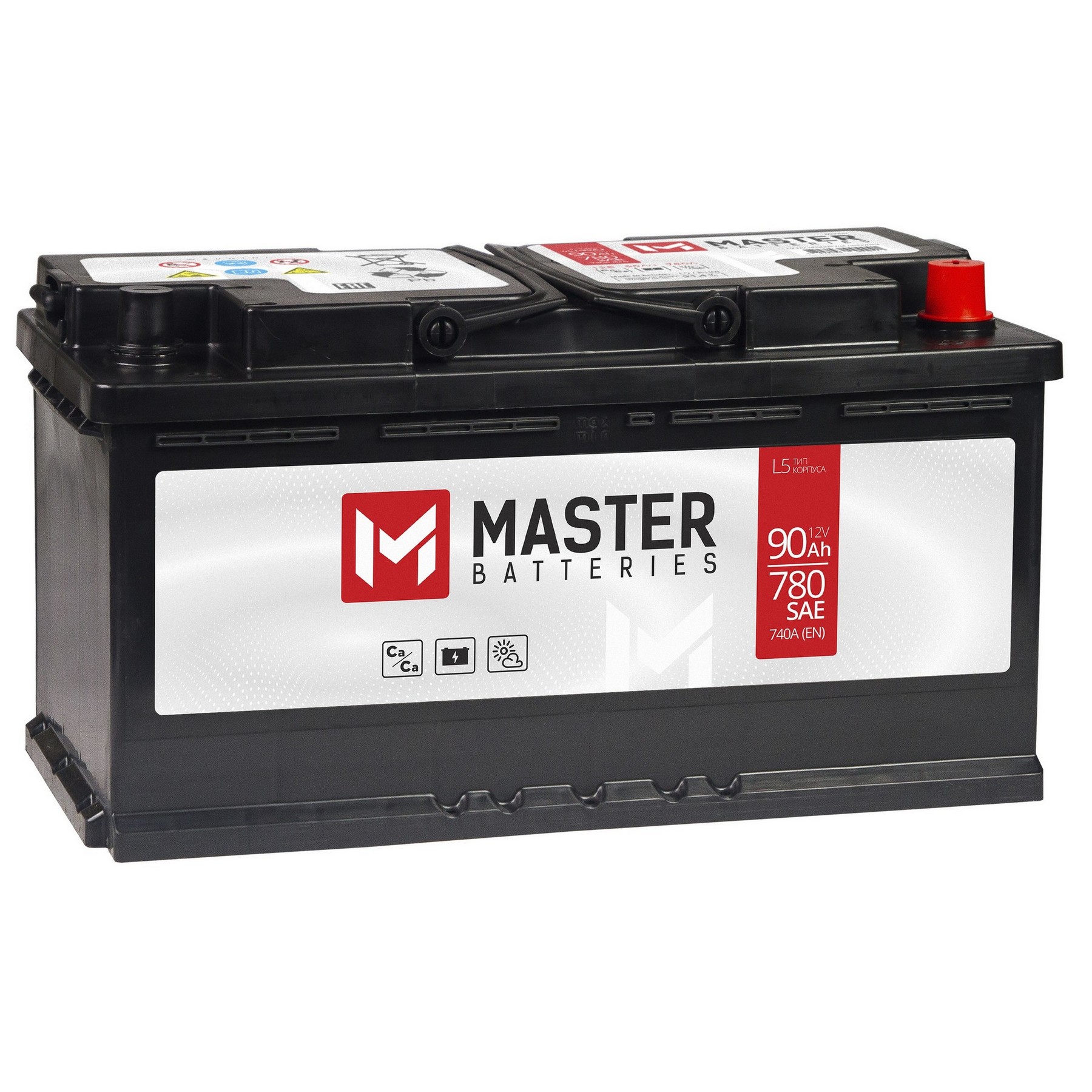 MASTER BATTERIES 90Ah R+, Проспект Партс