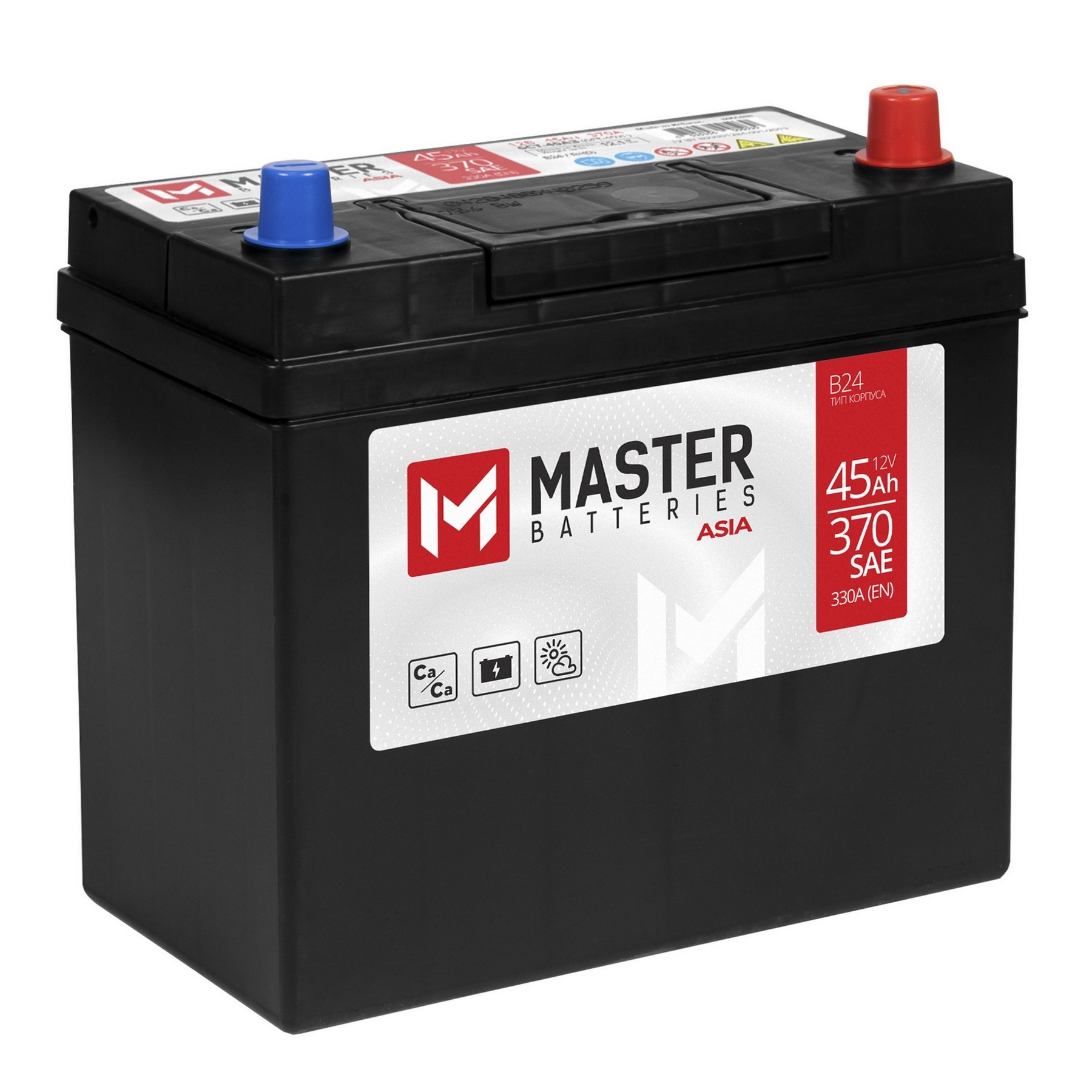 MASTER BATTERIES Asia 45Ah R+, Проспект Партс