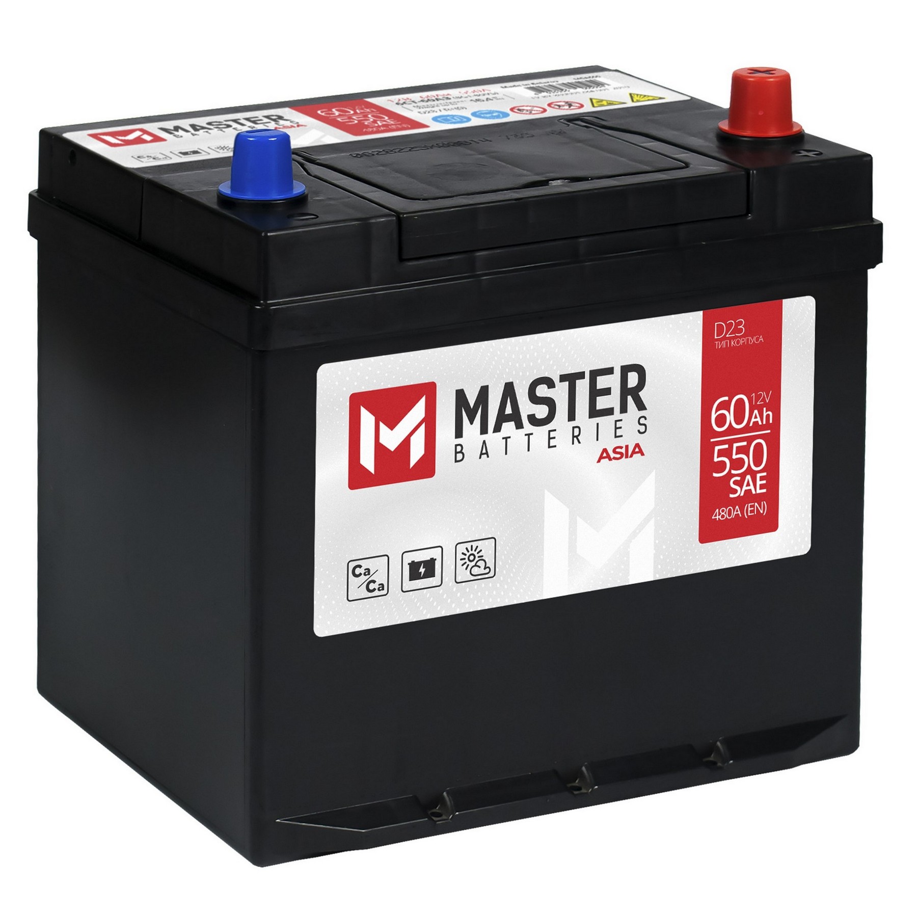 MASTER BATTERIES Asia 60Ah R+, Проспект Партс