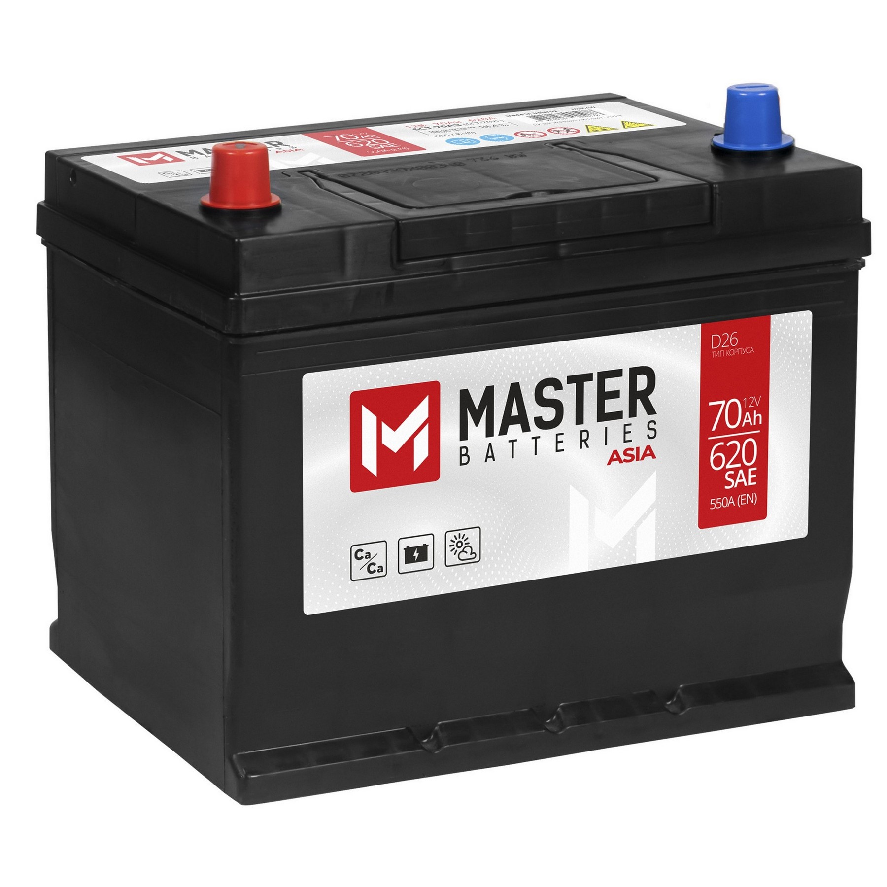 MASTER BATTERIES Asia 70Ah L+, Проспект Партс