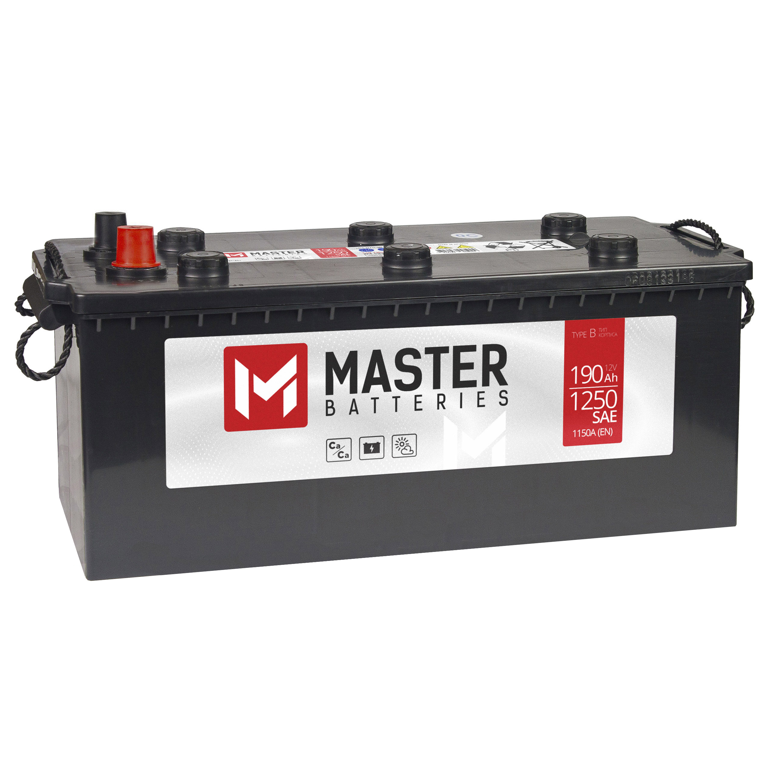 MASTER BATTERIES 190Ah R+ (без борта), Проспект Партс