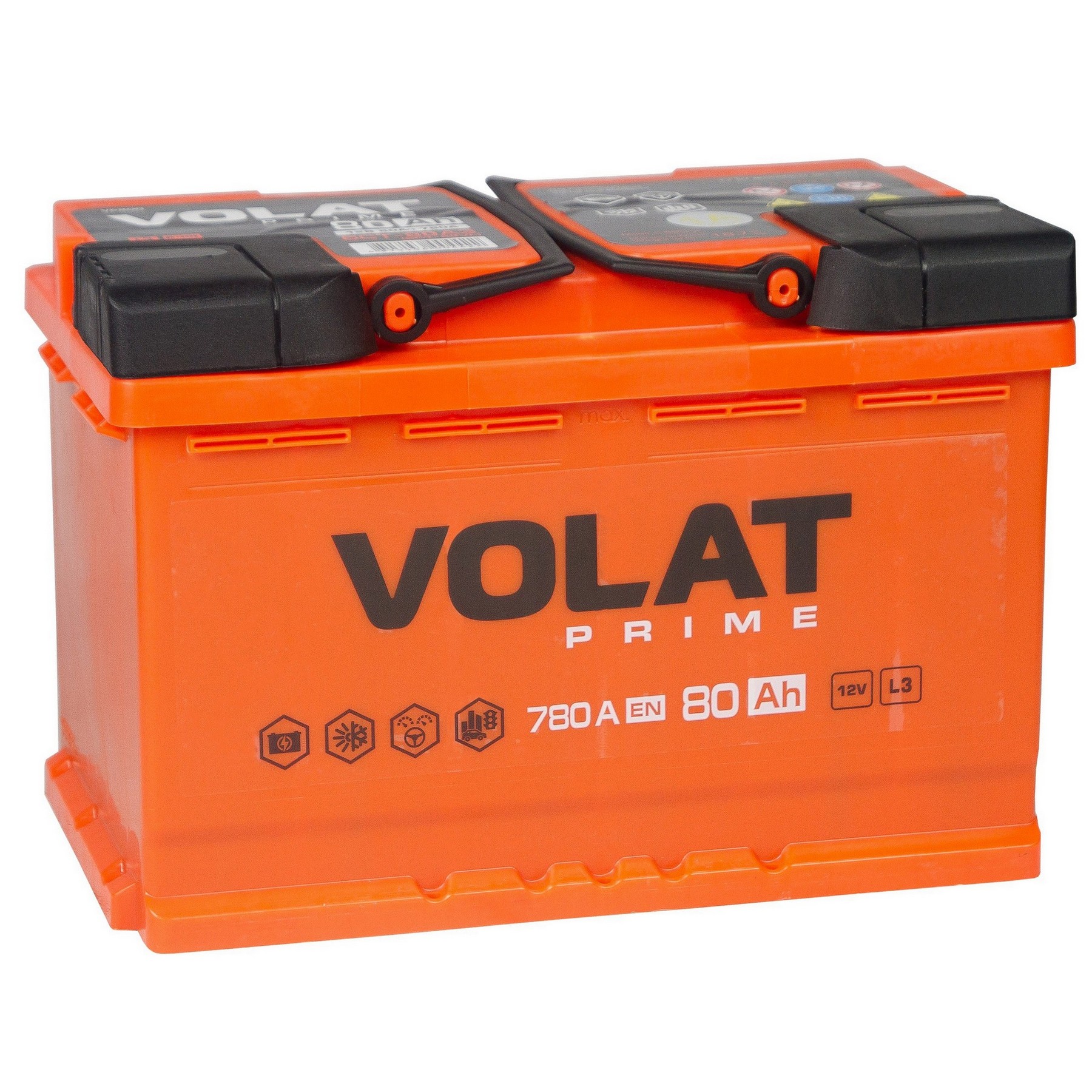 Аккумуляторная батарея VOLAT Prime 80Ah L+, 780 A, 278x175x190, Проспект Партс