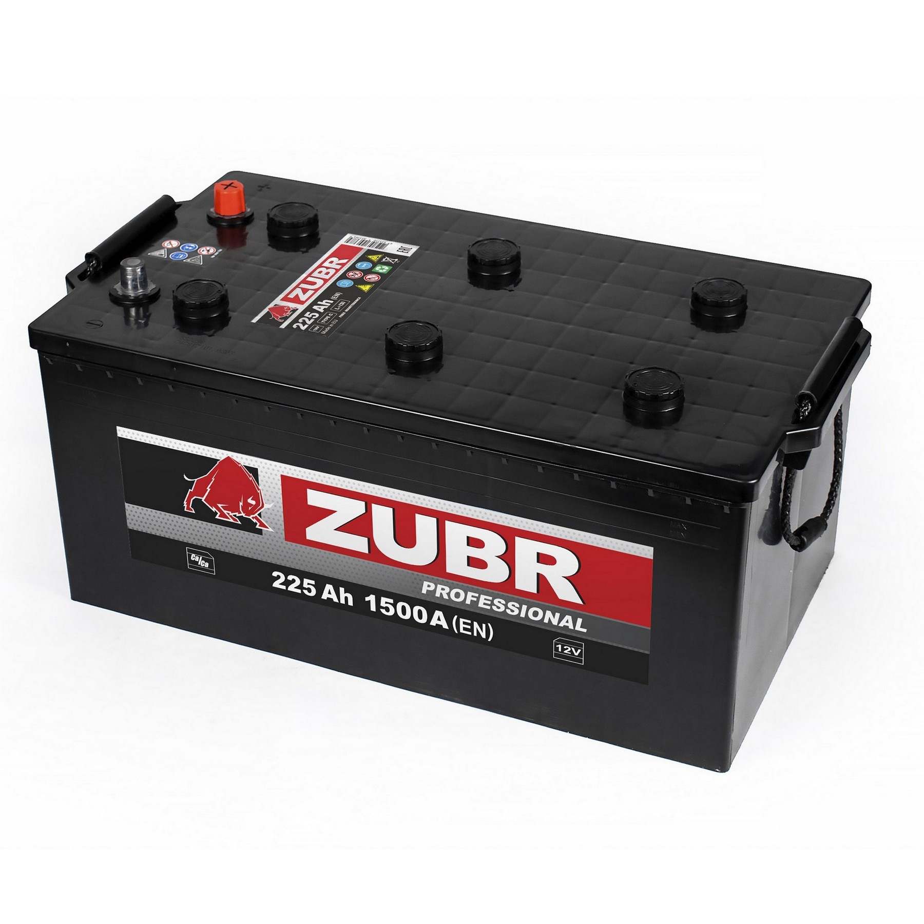 Аккумуляторная батарея ZUBR Professional DOUBLE 225Ah L+, 1500 A, 518x274x237, Проспект Партс